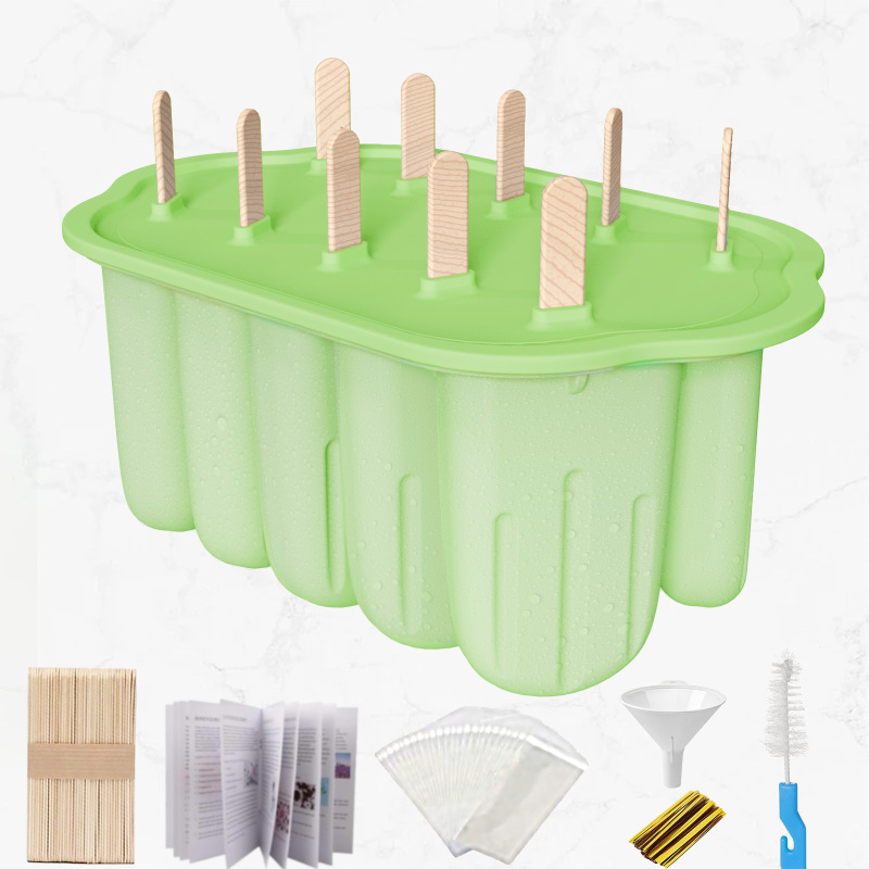 Amazon の人気の自家製アイスクリーム型アイスキャンデー夏の家庭用食品グレードのシリコーンアイスクリーム型卸売|undefined