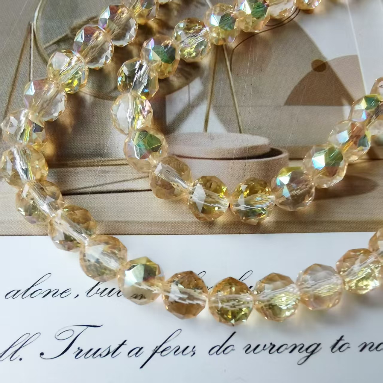 Bola de flores de 8mm Jingjing K9 cuentas sueltas de cristal 64 superficies cortadas con cuentas Accesorios de joyería hechos a mano de bricolaje Pulsera Collar lote suelto image 15
