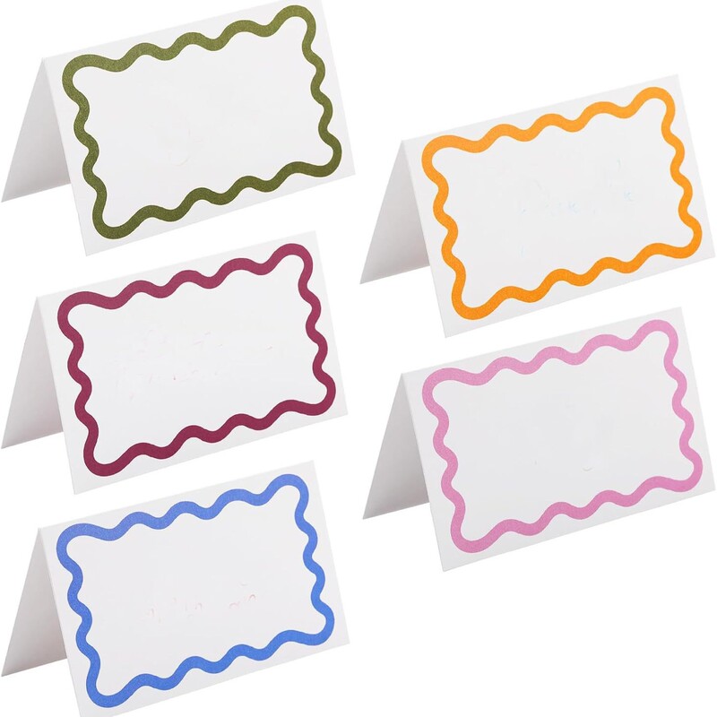 Place Cards for Dining Table Settings, Name Cards for Wedding Receptions and Bridal Parties