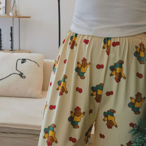 Walking pants! Sweet spring and autumn pajamas, women's loose and wearable trousers, home casual pants