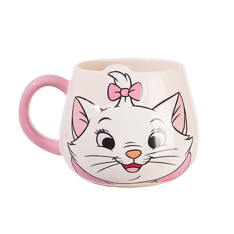 Nuevo Mary Cat Big Belly Taza Taza de café Taza de leche Taza de agua creativa Regalo de cumpleaños Caja de colores