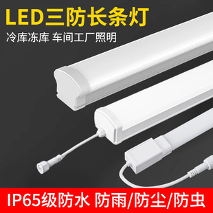 Triacled Three-Proof Lamp Ip65 Outdoor Waterproof and Moisture-Proof Workshop Factory Cold Storage Freezer Cabinet Super Bright Lighting Long