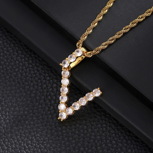 V+20inch twisted chain (golden)
