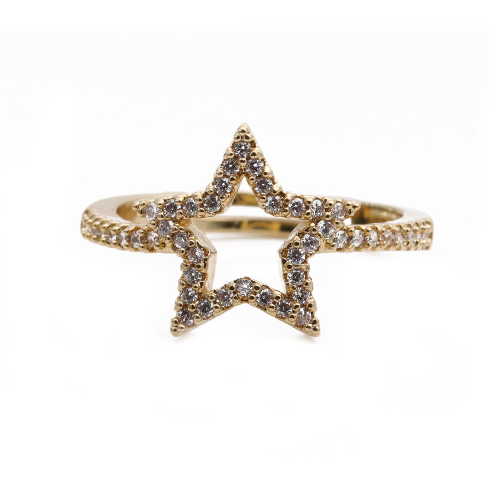 Anillo De Estrella De Circón De Moda Al Por Mayor display picture 5