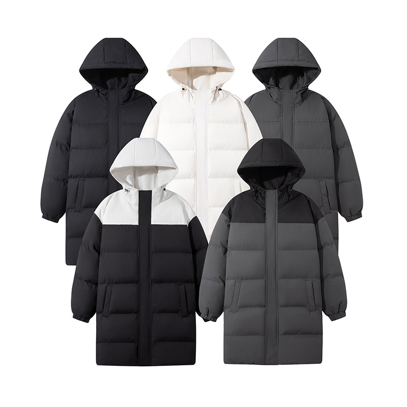 Men's Autumn And Winter Warm Cotton Jacket Medium Length Coat_voghion.com