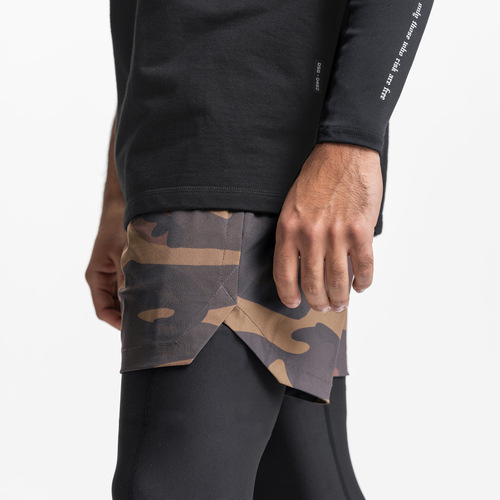  Muscle Men Trendy New Summer Sports Shorts Stretch Breathable Outdoor Training Double Layer Shorts for Men