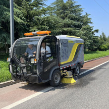 城区街道洗扫车 辅道人行道路深度洗扫保洁 纯电动洗扫车