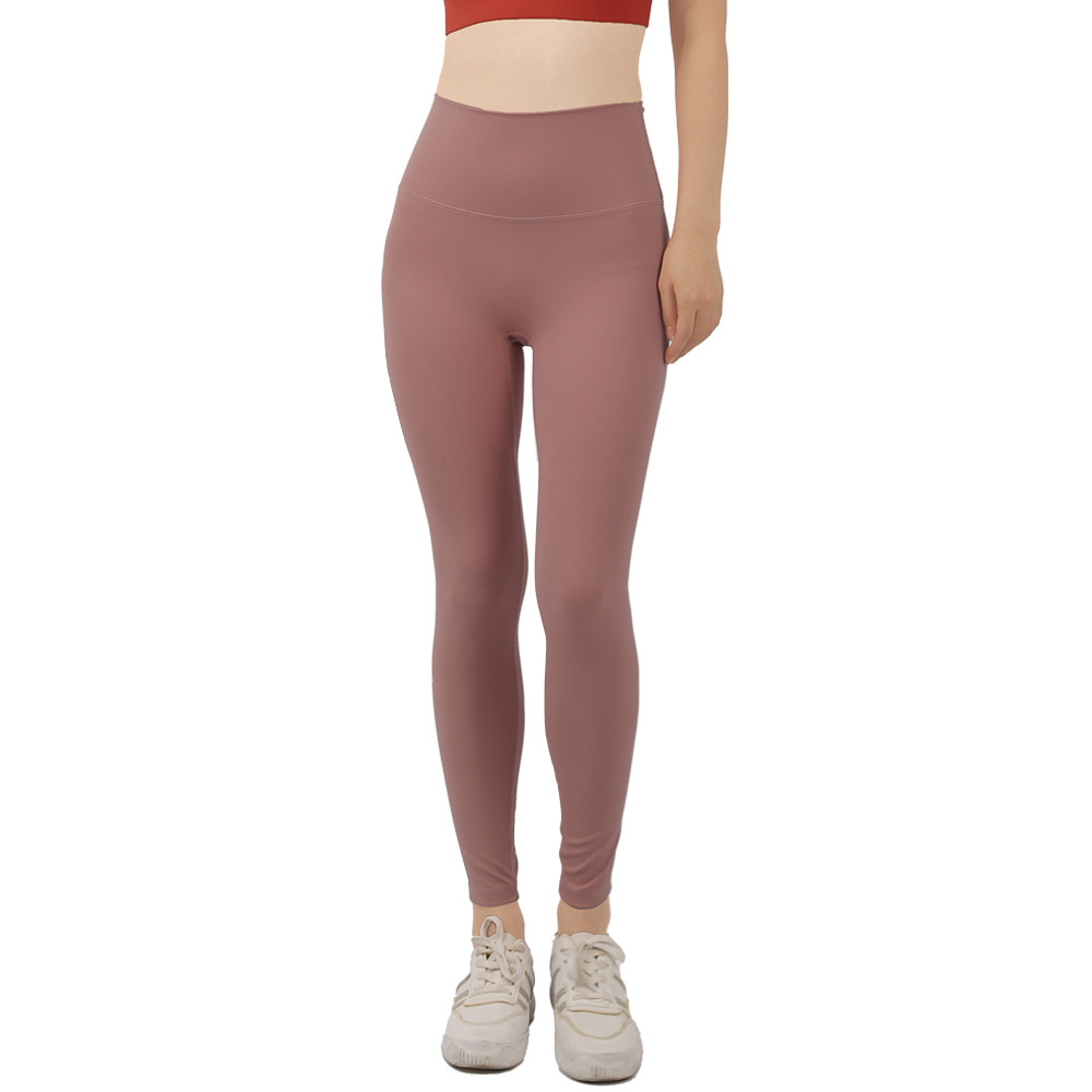 2022 nuevo nude yoga pantalones de levantamiento de cadera sin vergüenza línea Lulu alta cintura fitness deportes medias de tiburón