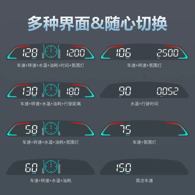 Vehicle HUD Display Obd Multi-Function Instrument