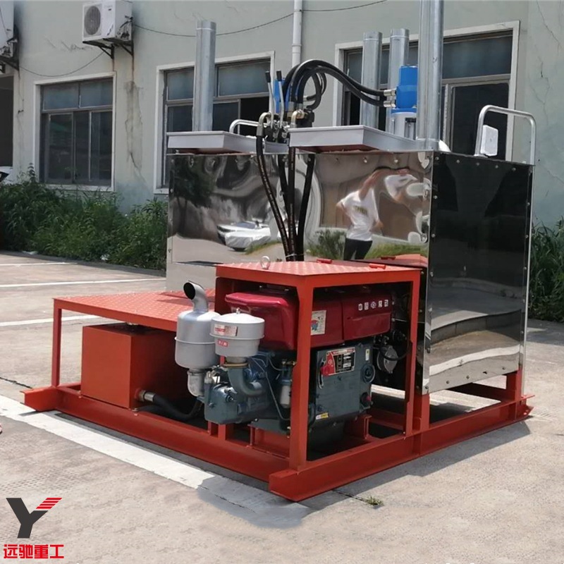 道路划线300公斤热熔釜 柴油单缸热熔釜 标线涂料融化搅拌设备