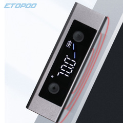 ETOPOOLI2 Dual Laser Angle Projector, Handheld High-Precision LED Screen Digital Display Protractor for Decoration