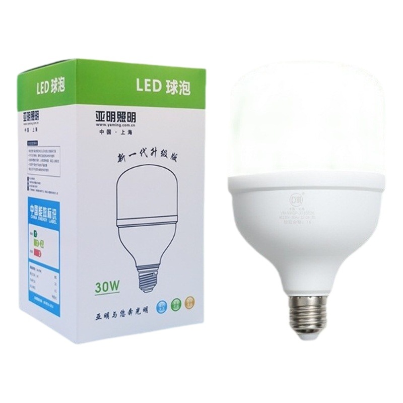 Bombilla LED Yaming con base de tornillo E27, 10w/20w/30w/50w, lámpara LED de bajo consumo, luz blanca súper brillante para el hogar, 100w
