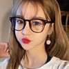 Korean version of the female myopia mirror anti -Blu -ray mirror men's tide plain flat light mirror glasses framework students have a degree