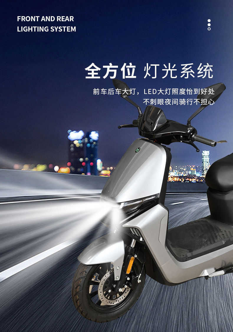 Export Foreign Trade Electric Motorcycle Manufacturer Direct Sales Xiaojiu Mobility Electric Vehicle with Headlight Two-Wheel High-Speed Motorcycle