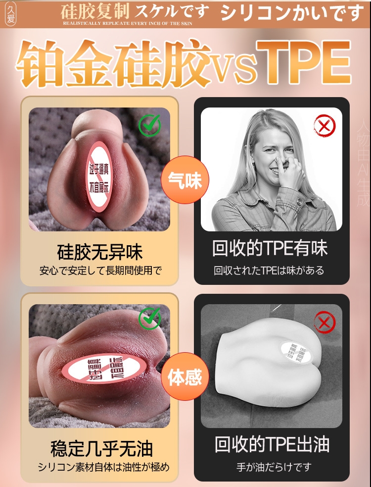 Silicone Inverted Mold Male Masturbator Half-Body Doll Manual Single Channel — detail image 26