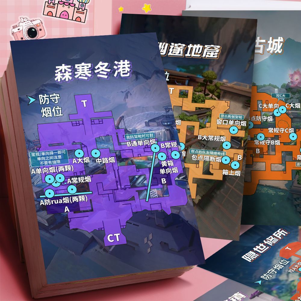 Pacto de la Intrepididad Mapa completo Defensa de pegatinas Tile juego de acción de punto Mapa de éxito de pegatinas alrededor del juego