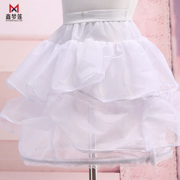 X style 4#Two layers of lotus leaf children's skirts