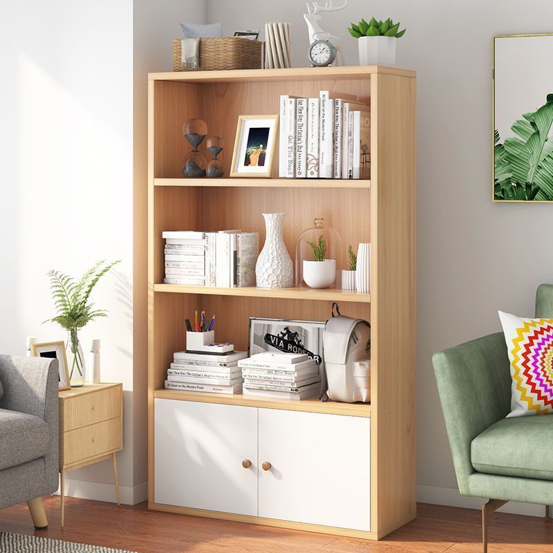 Bookshelf Simple Floor-Standing Wall-Mounted Living Room Storage Rack Bedroom Storage Shelf Storage Cabinet Simple Modern Home Bookcase