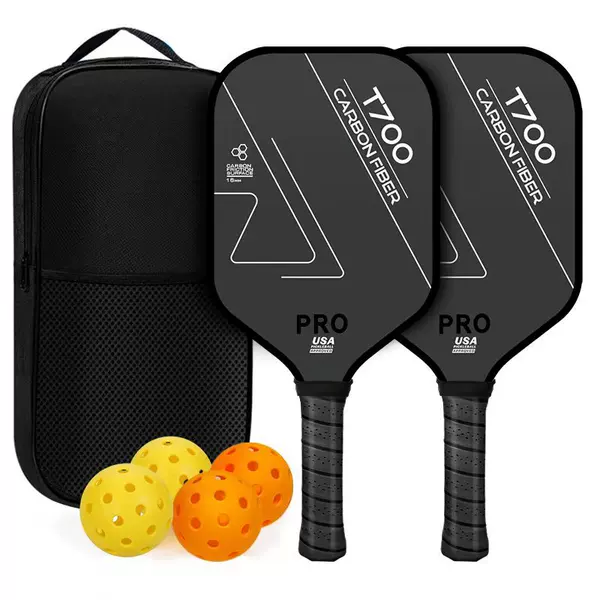 Carbon fiber pickleball racket T700 set, complete pickleball equipment, cross-border bestseller