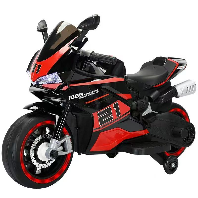 Motocicleta eléctrica para niños para dos adultos, coche de juguete de bebé super grande, coche de batería recargable para niños y niñas