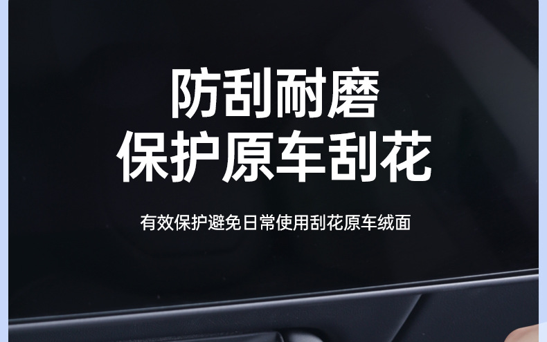 Suitable for Tesla Model 3/Y New Version Beam Model Center Console Wireless Charging Silicone Pad Full Coverage Protection Anti-Slip