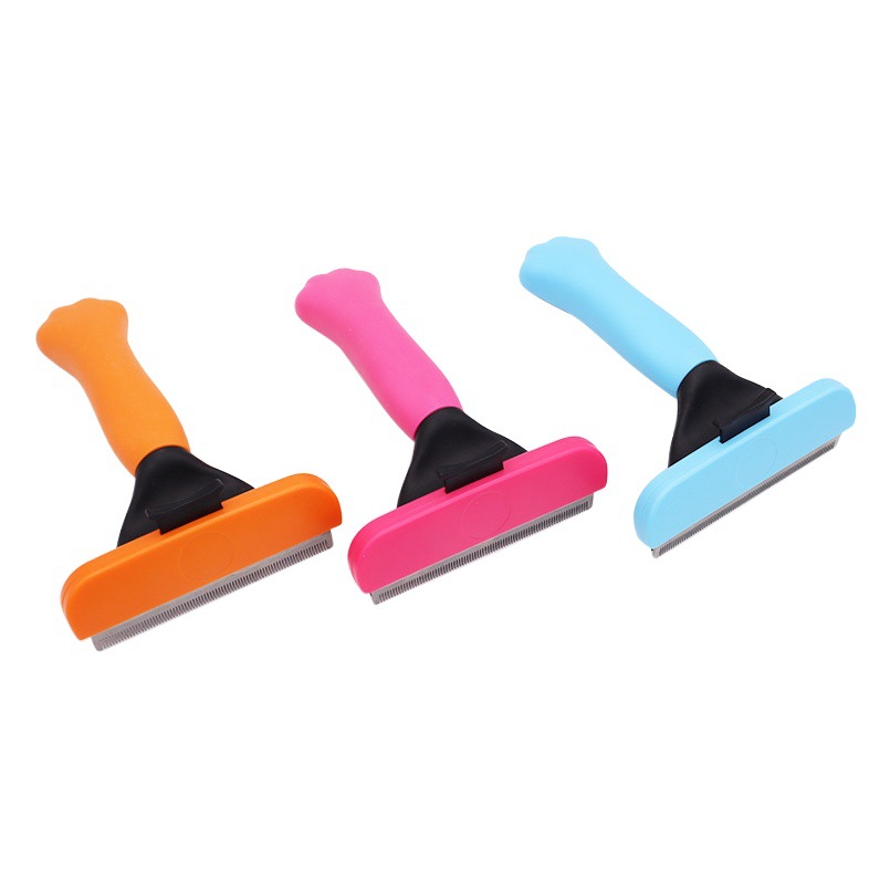Nuevo peine para perros, artefacto de eliminación de pelo para mascotas, belleza para gatos, peine de dientes densos, cuchillo de acero inoxidable