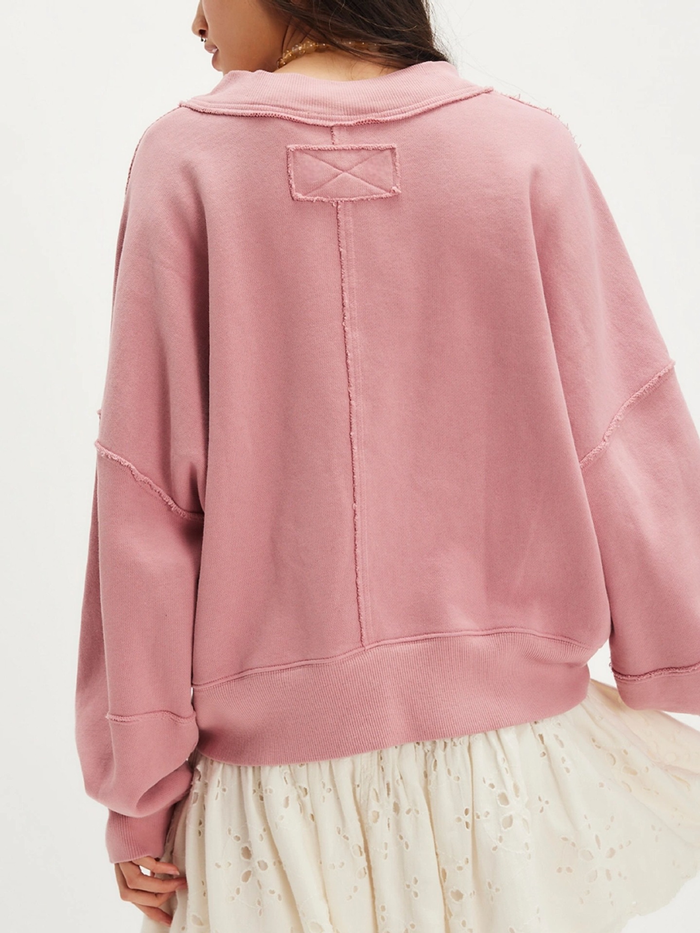 Women's Long Sleeve Pullover Sweatshirt Casual Autumn Winter_voghion.com