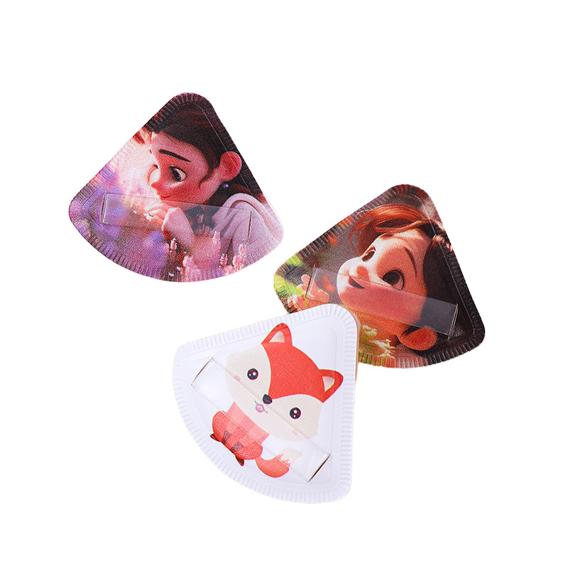 Fábrica personalizada polvo de algodón puff cojín animado personajes estrella maquillaje suave no comer forma de patrón de impresión de polvo