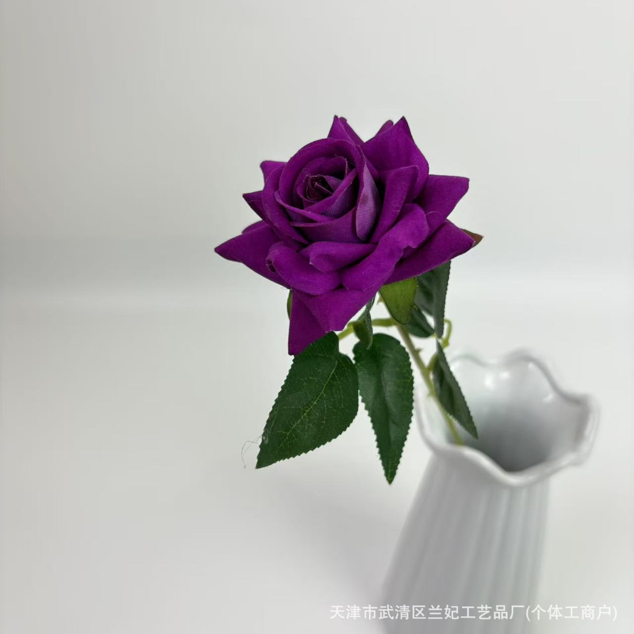 Simulación de tela de terciopelo pequeño ángulo rosa de San Valentín en el hogar hotel boda rosa decoración de pared flores de seda flores falsas