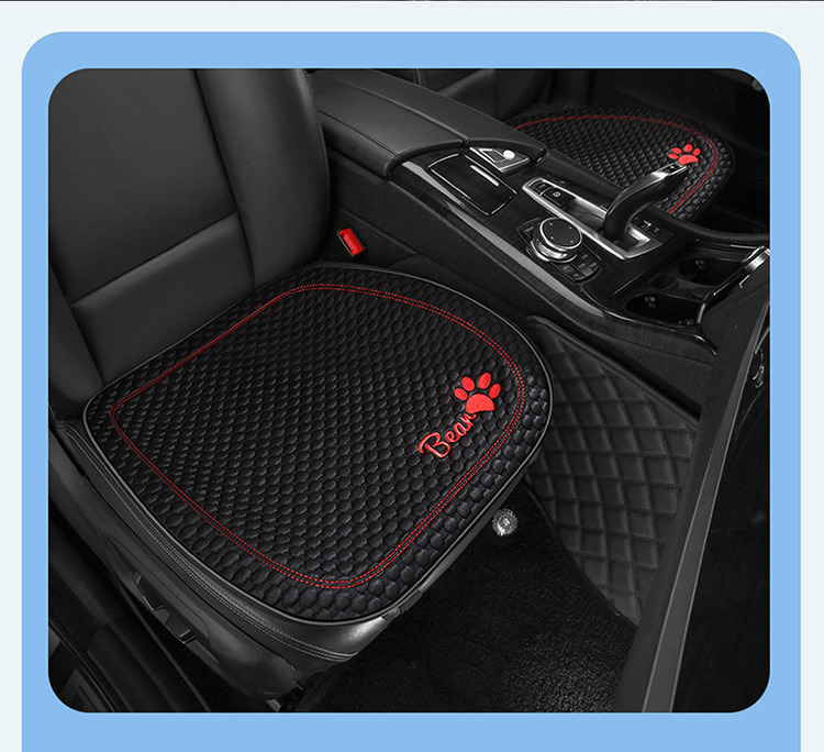Car Summer Cool Cushion Seat Cushion Four Seasons Universal Breathable and Ventilated Cute Cartoon Car Interior Cushion Single Piece Seat Cover
