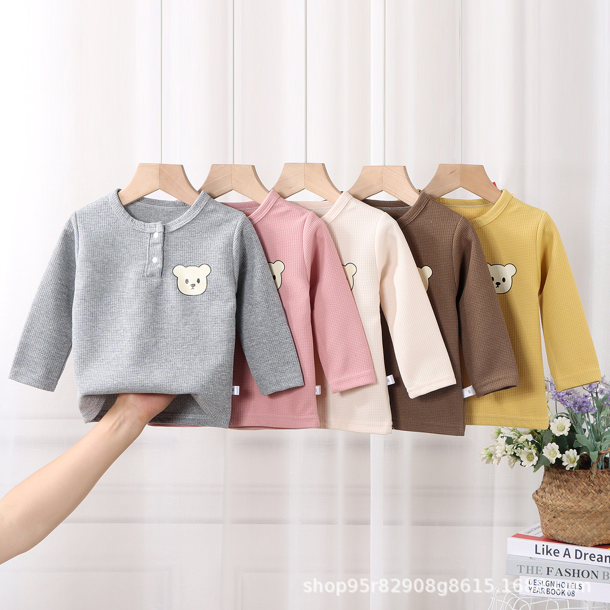 Children's New Sweatshirt Spring and Autumn Season Unisex Fashion Sweatshirt for Girls and Boys Trendy Small Children Round Neck Long Sleeve Base Shirt