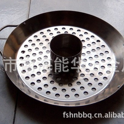 Los fabricantes producen todo tipo de herramientas para hornear barbacoa pan redondo de acero inoxidable antiadherente barbacoa de carbón barbacoa pan de pollo asado pan