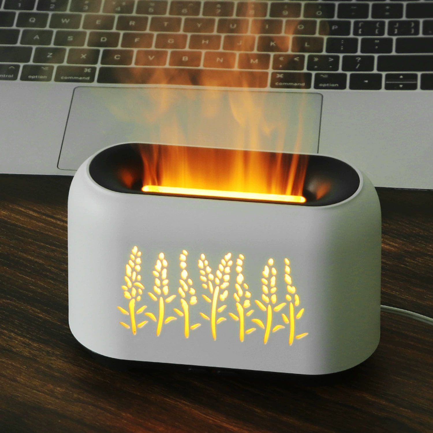 5V мини-пламя ароматерапия машина 150 мл маленькое пламя Красочный Свет ультразвуковой офисный Рабочий стол Новые горячие продажи