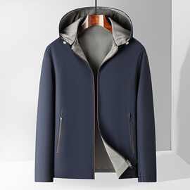 【双面穿】夹克外套男士春季2025新款商务休闲冲锋衣男款上衣秋装