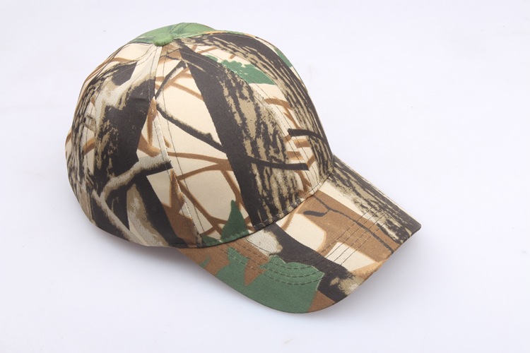 Outdoor Sun Protection Quick Drying Hat With Jungle Leaves Men's And Women's Camouflage Fashionable Baseball Cap_voghion.com