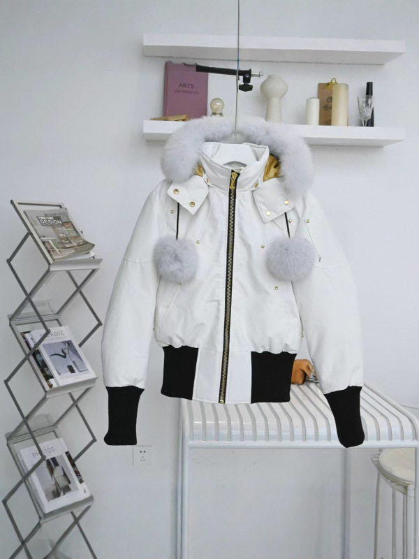 小剪刀羽绒服03女款冬季修身中长款狐狸毛领金标Moose Downjarket|undefined