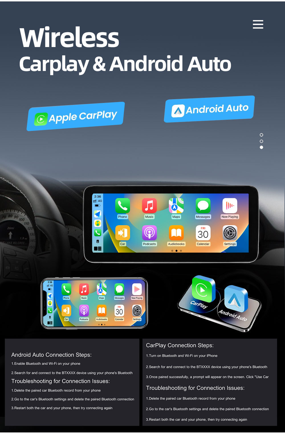 Suitable for Mercedes-Benz Glk X204 (2013-2015) Car Central Control Large Screen Navigation Carplay Player