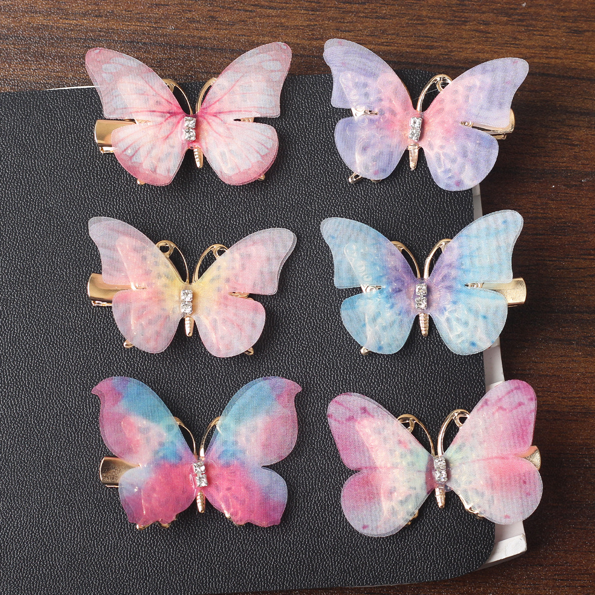 Accesorios para el cabello con lazo inteligente para niños, horquilla de mariposa de simulación grande, accesorios de actuación de hadas pequeñas, accesorios para el cabello