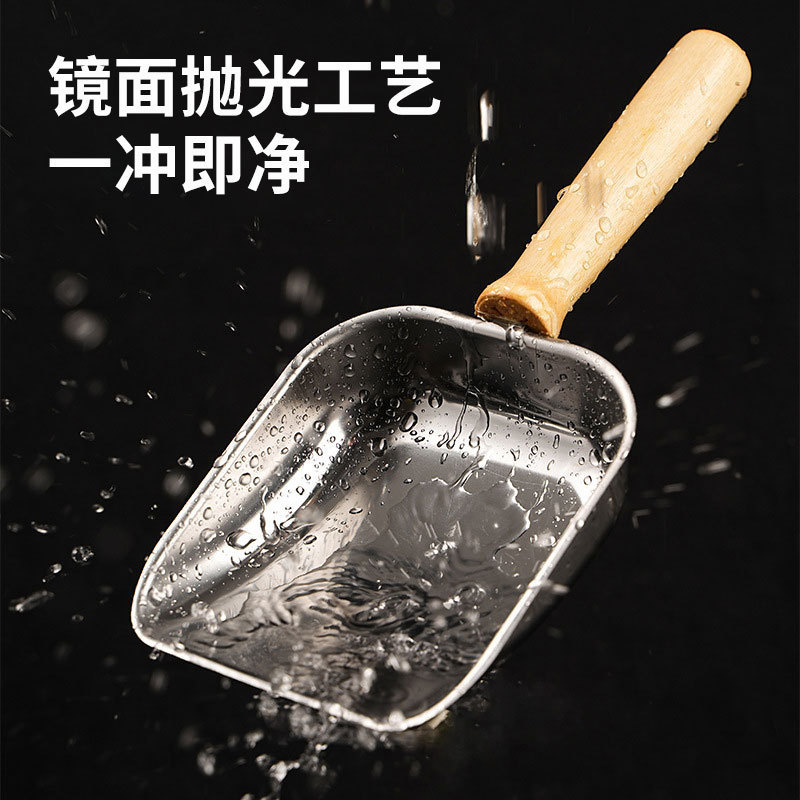 新型ステンレスペット食糧スプーン家庭用猫給餌シャベル多機能大容量携帯給餌スプーン卸売り|undefined