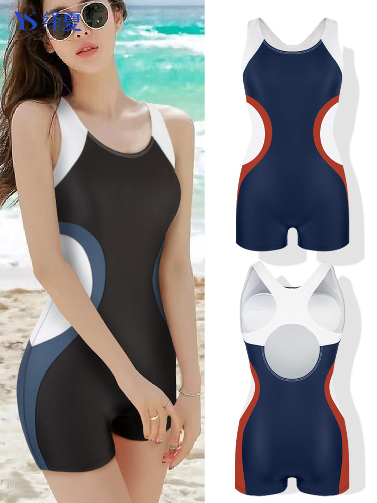 Nuevo trajes de baño Europa y América transfronterizos para aumentar el peso y la velocidad de carreras de tamaño grande para mujeres delgadas conservadoras trajes de baño de surf unidos