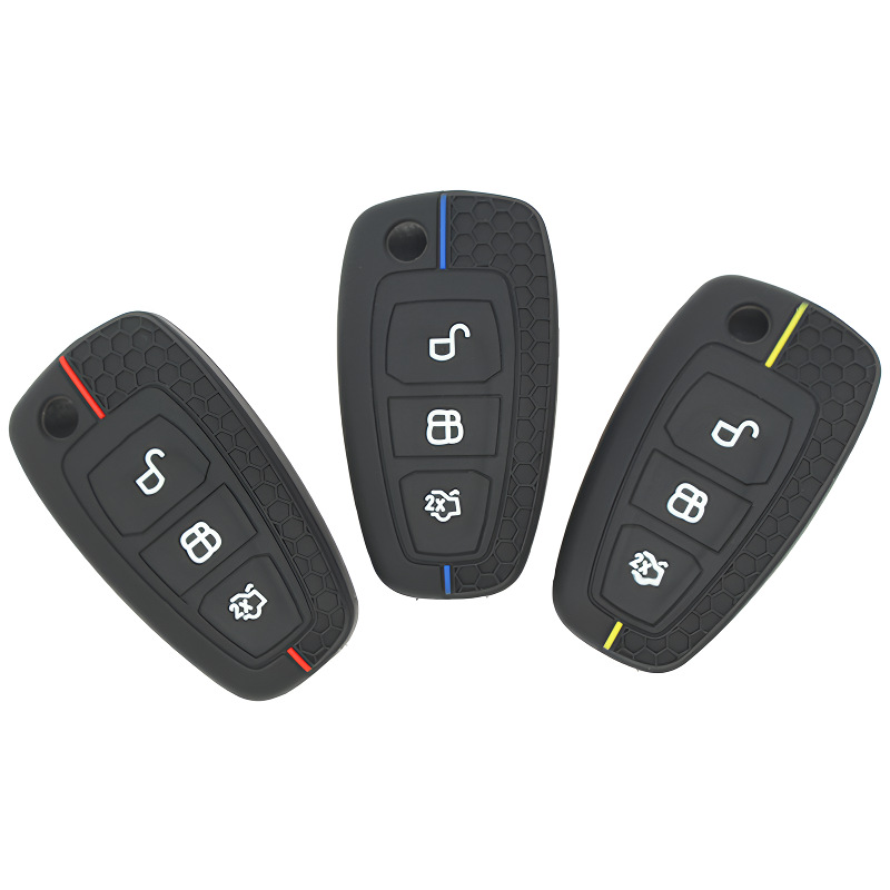 For Ford New Focus Pattern Protective Case Ecosport Tourneo Silicone Key Cover