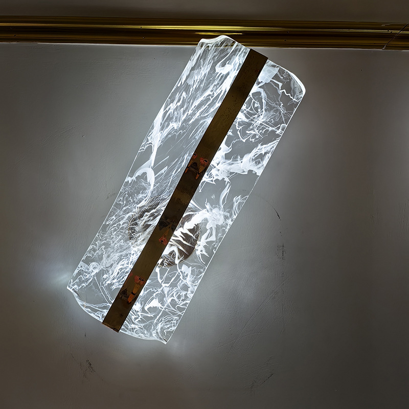 Luz de fondo acrílico luz de fondo pasillo moderno cabecera cama lujosa lámpara de pared hotel escalera simple sala de estar Yak