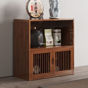 Coffee Table Side Cabinet Tea Table Side Cabinet Table Side Tea Cabinet Side Table Rack Chinese-style Antique Rack Storage Cabinet Tea Cabinet