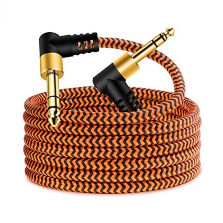 Elbow 6.5 Large Three-Core Audio Cable 6.35mm Microphone Microphone Cable 6.5 to 6.5 Guitar Pair Recording Cable Elbow 6.5 Large Three-Core Audio Cable 6.35mm Microphone Microphone Cable 6.5 to 6.5 Guitar Pair Recording Cable