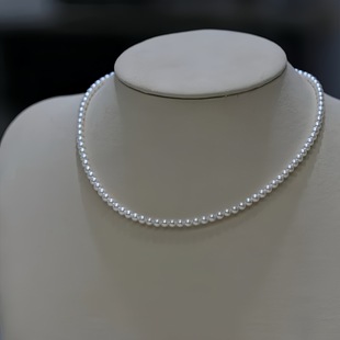 Zhuji Genuine Natural Freshwater Pearl 3-6mm Strong Light Nearly Round Almost Flawless Box Certificate Necklace Accessible Luxury