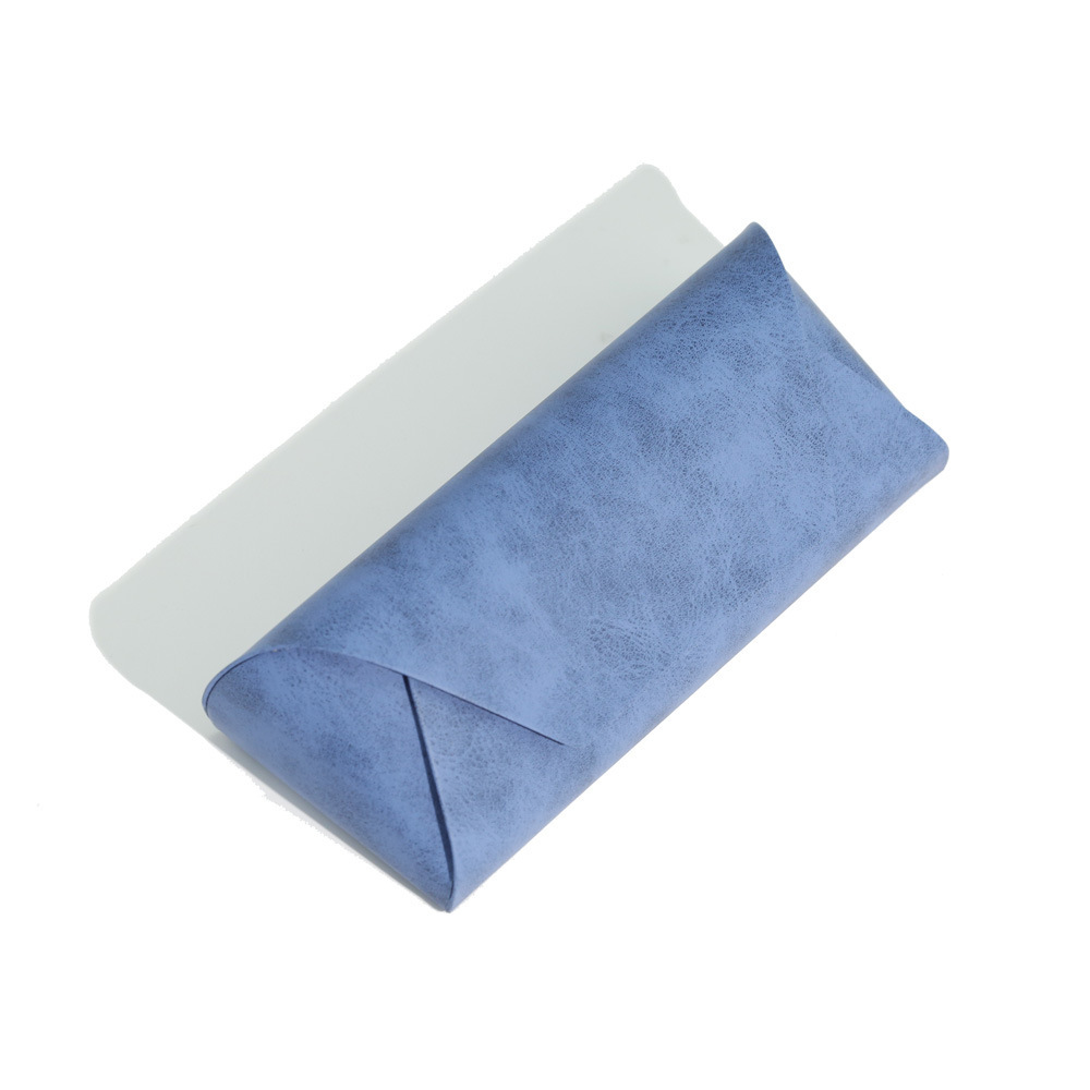 ヴィンテージ牛革製手作りメガネケース、革製近視メガネ・サングラス収納ボックス、高級感のある饅頭型ケース、卸売販売中