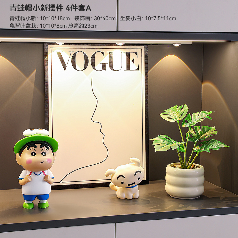 爆款蜡笔小新摆件入户电视柜装饰品客厅桌面摆台礼物玄关房间卧室|undefined