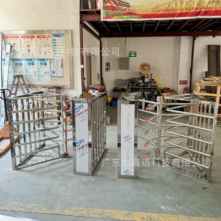 半封闭式单向转闸 儿童游乐园手动旋转闸机 不锈钢成品AB单向门