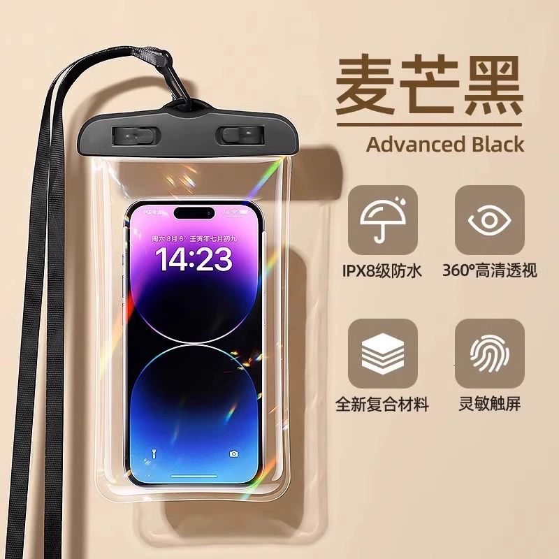 Mobile phone protection, waterproof bag for swimming, waterproof sealed bag, storage system, air bag, touch screen