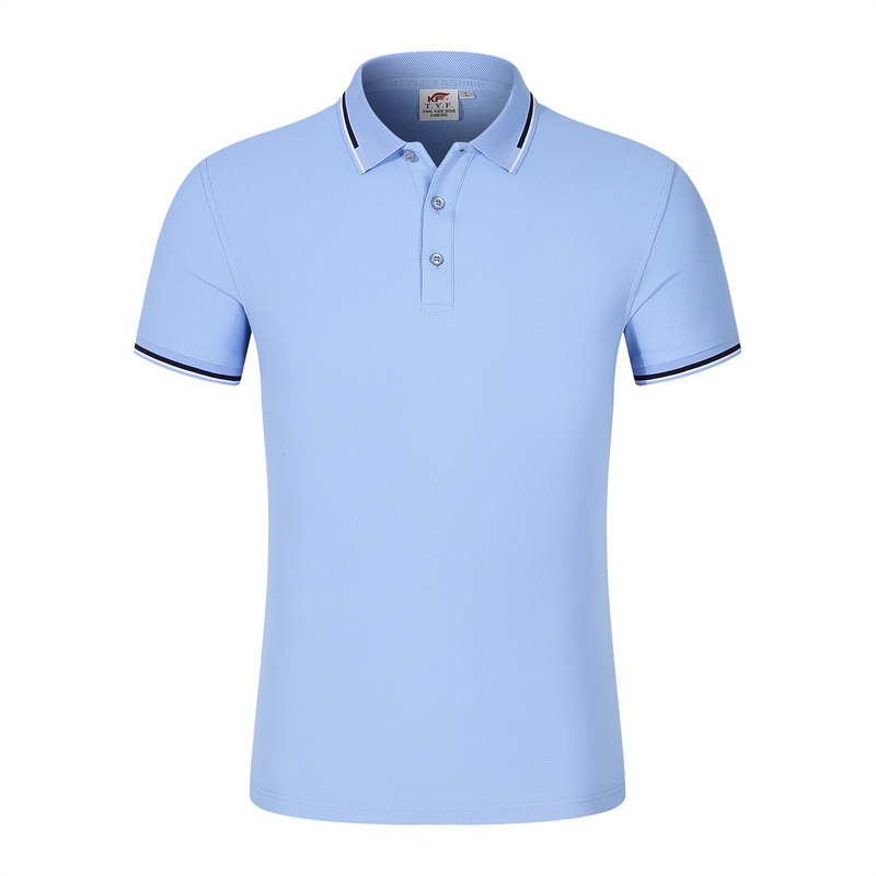 TYF1682#로얄 블루 스트립 면 60% 속건성 섬유 40%